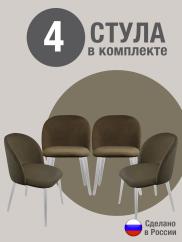 Стул для кухни Оптима велюр хаки б/н 4 ...
