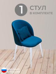 Стул для кухни Вертикаль велюр синий б/н...